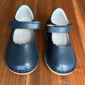 L'Amour Navy Blue Kids Dress Shoes